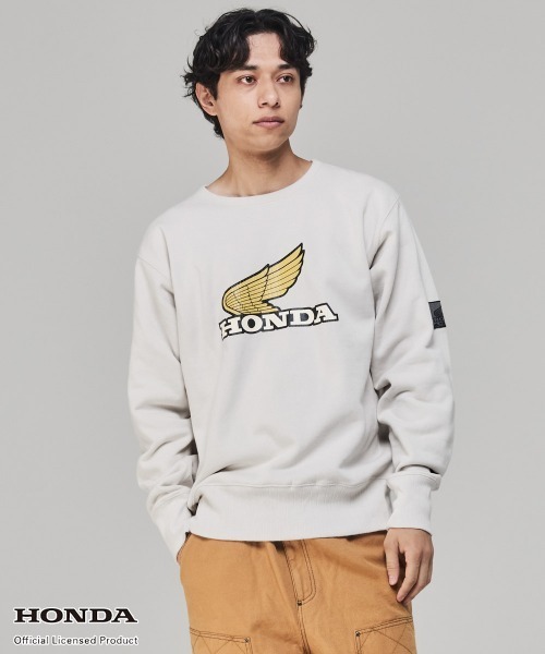 セール】【Unisex・ピグメント加工】HONDAコラボクルー(WING