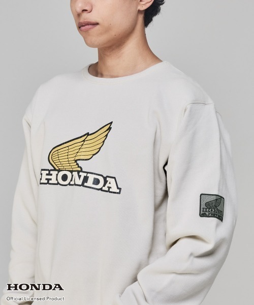 KRIFF MAYER(クリフメイヤー)の「【Unisex・ピグメント加工】HONDAコラボクルー(WING)(スウェット・メンズ・レッド/チャコール/グレー/ナチュラル・X-LARGE/MEDIUM/LARGE)」の17枚目の写真