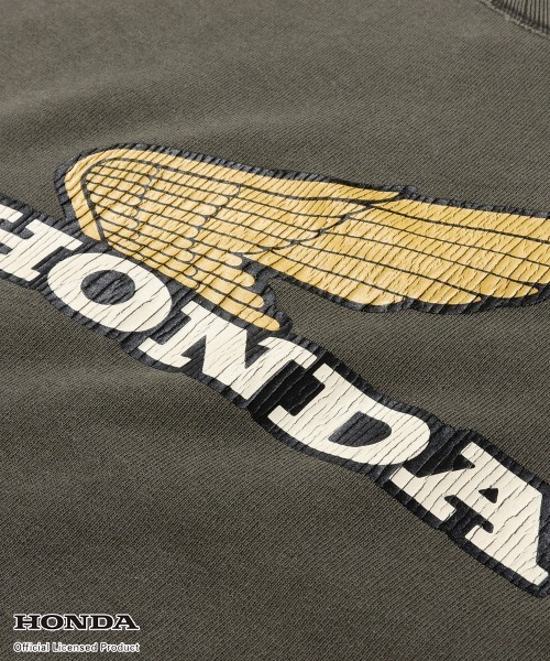 KRIFF MAYER(クリフメイヤー)の「【Unisex・ピグメント加工】HONDAコラボクルー(WING)(スウェット・メンズ・レッド/チャコール/グレー/ナチュラル・X-LARGE/MEDIUM/LARGE)」の22枚目の写真