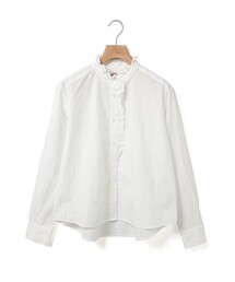 MidiUmi | MidiUmi フロントハーフフリルシャツ(シャツ/ブラウス)