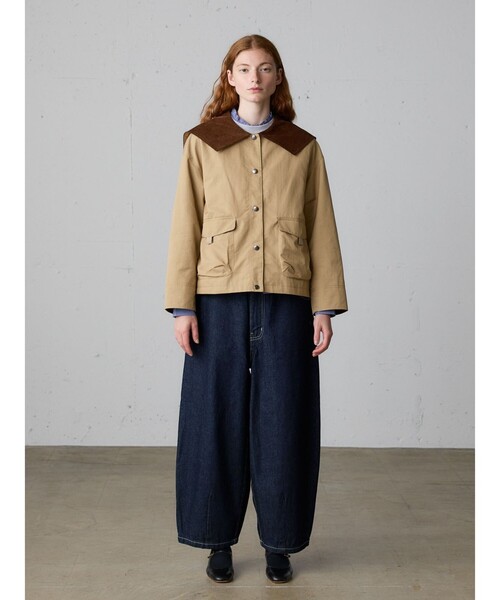 MidiUmi（ミディウミ）の「MidiUmi フロントハーフフリルシャツ（シャツ/ブラウス・レディース・チャコールグレー/オフホワイト/ネイビー/ブラック・FREE）」の19枚目の写真