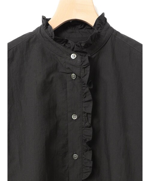 MidiUmi（ミディウミ）の「MidiUmi フロントハーフフリルシャツ（シャツ/ブラウス・レディース・チャコールグレー/オフホワイト/ネイビー/ブラック・FREE）」の20枚目の写真