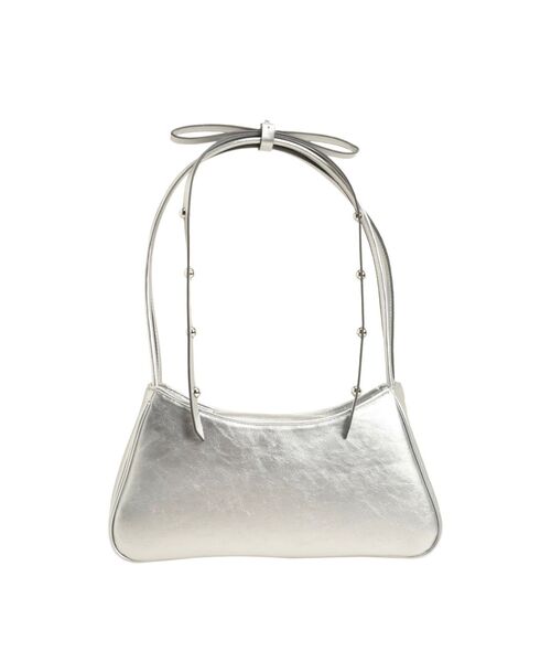 Casselini（キャセリーニ）の「【キャセリーニ】肩リボンエナメルバッグ（ハンドバッグ・レディース・ブラック/シルバー/レッド・FREE）」の3枚目の写真