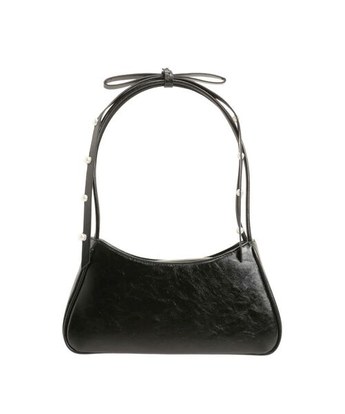 Casselini（キャセリーニ）の「【キャセリーニ】肩リボンエナメルバッグ（ハンドバッグ・レディース・ブラック/シルバー/レッド・FREE）」の4枚目の写真