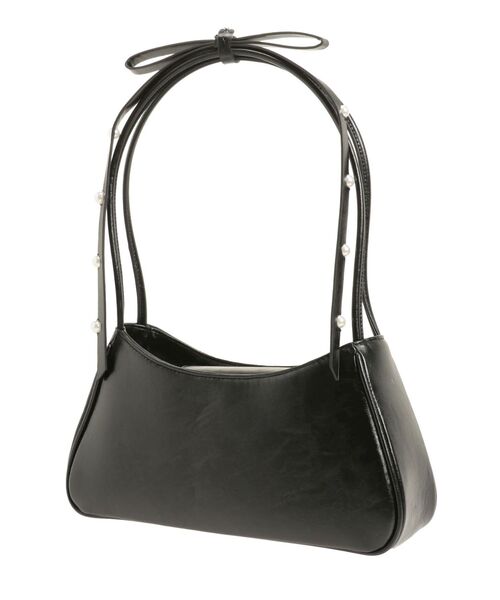 Casselini（キャセリーニ）の「【キャセリーニ】肩リボンエナメルバッグ（ハンドバッグ・レディース・ブラック/シルバー/レッド・FREE）」の5枚目の写真