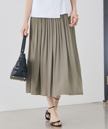 ライトサテンプリーツ スカート