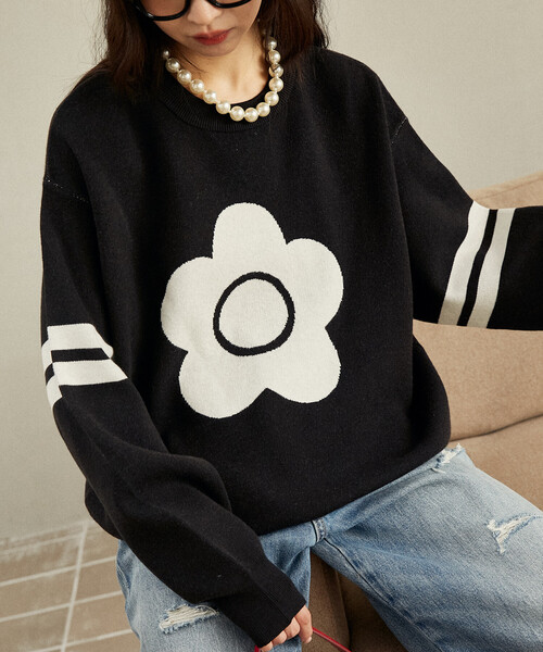 セール】MARY QUANT × PUBLUX/マリークワント フラワーモチーフ 袖