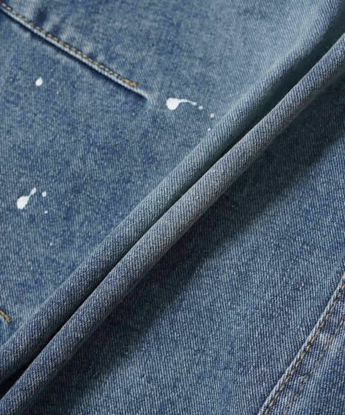 1111clothing(ワンフォークロージング)の「ハート刺繍 バレルレッグ ジーンズ / Heart Embroidery Barrel Leg Jeans(デニムパンツ・メンズ・ブルー/インディゴブルー・S/M/L/XL)」の19枚目の写真