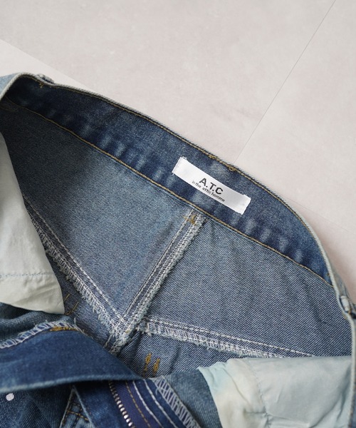 1111clothing(ワンフォークロージング)の「ハート刺繍 バレルレッグ ジーンズ / Heart Embroidery Barrel Leg Jeans(デニムパンツ・メンズ・ブルー/インディゴブルー・S/M/L/XL)」の14枚目の写真