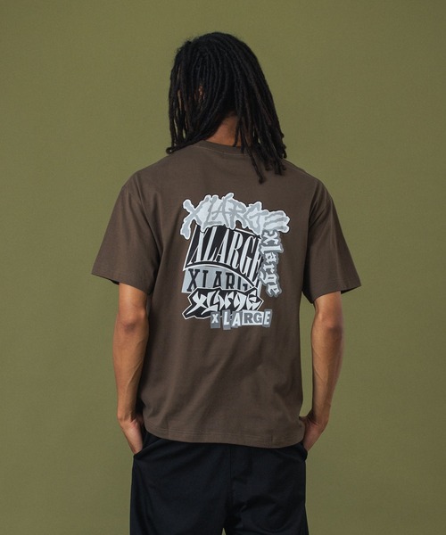 XLARGE(エクストララージ)の「VARIOUS LOGOS S/S TEE(Tシャツ/カットソー・メンズ・ホワイト/ブラウン/ブラック・S/M/L/XL)」の3枚目の写真