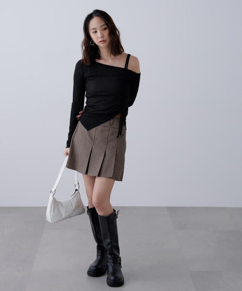 FREE'S MART(フリーズマート)の「◆ワンショルシャーリングテレコカットソー(Tシャツ/カットソー・レディース・ベージュ/ブラウン/ブラック/グレー・FREE)」の19枚目の写真