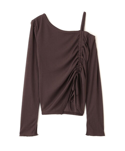 FREE'S MART(フリーズマート)の「◆ワンショルシャーリングテレコカットソー(Tシャツ/カットソー・レディース・ベージュ/ブラウン/ブラック/グレー・FREE)」の14枚目の写真