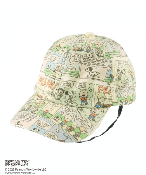 PEANUTS（ピーナッツ）の「【ピーナッツ75周年】×ブランシェス　総柄キャップ（キャップ・キッズ・チャコールグレー/アイボリー・M/L）」の6枚目の写真