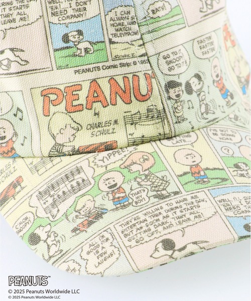 PEANUTS（ピーナッツ）の「【ピーナッツ75周年】×ブランシェス　総柄キャップ（キャップ・キッズ・チャコールグレー/アイボリー・M/L）」の7枚目の写真
