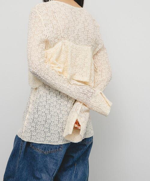 KBF（ケイビーエフ）の「ビスチェSETレーストップス（Tシャツ/カットソー・レディース・アイボリー/ブラック・ONE）」の7枚目の写真