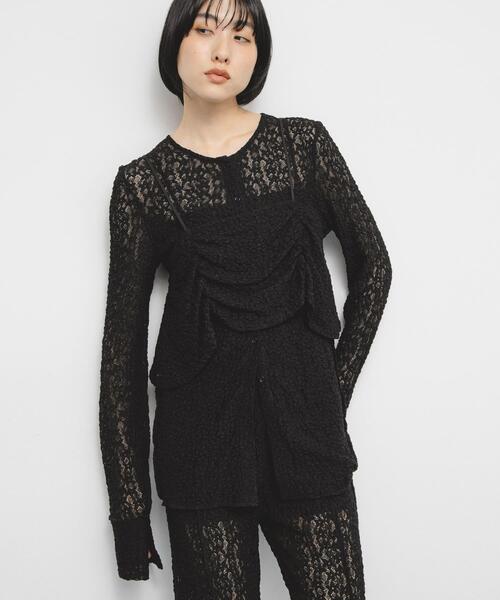 KBF（ケイビーエフ）の「ビスチェSETレーストップス（Tシャツ/カットソー・レディース・アイボリー/ブラック・ONE）」の18枚目の写真