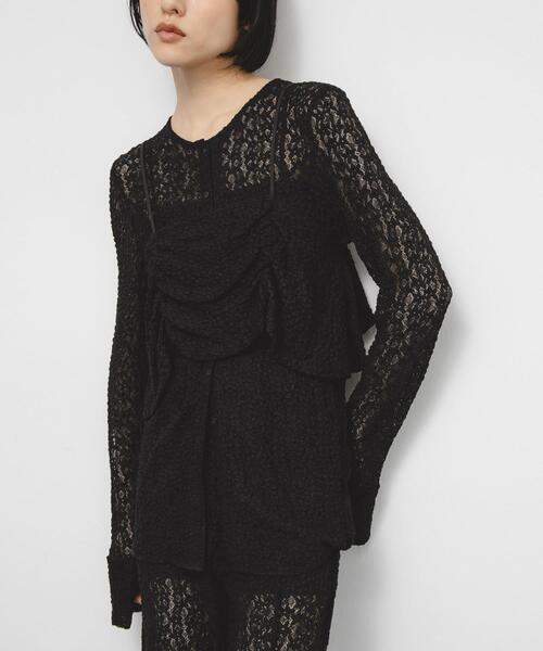 KBF（ケイビーエフ）の「ビスチェSETレーストップス（Tシャツ/カットソー・レディース・アイボリー/ブラック・ONE）」の19枚目の写真