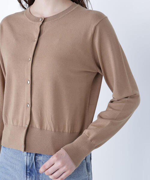 NATURAL BEAUTY BASIC(ナチュラルビューティーベーシック)の「◇オータムベーシックカーディガン(カーディガン/ボレロ・レディース・ネイビー/ワイン/ベージュ/ブラック・FREE)」の12枚目の写真