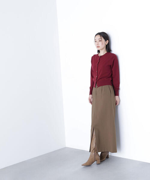 NATURAL BEAUTY BASIC(ナチュラルビューティーベーシック)の「◇オータムベーシックカーディガン(カーディガン/ボレロ・レディース・ネイビー/ワイン/ベージュ/ブラック・FREE)」の21枚目の写真