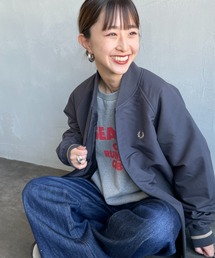 ボンバージャケット」に該当するグレー/灰色系のファッション