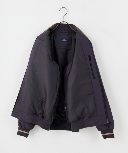 FRED PERRY/フレッドペリー ロゴ刺繍 ボンバージャケット ブルゾン WEB先行予約】[FRED PERRY/フレッドペリー] 別注 テニスボンバー