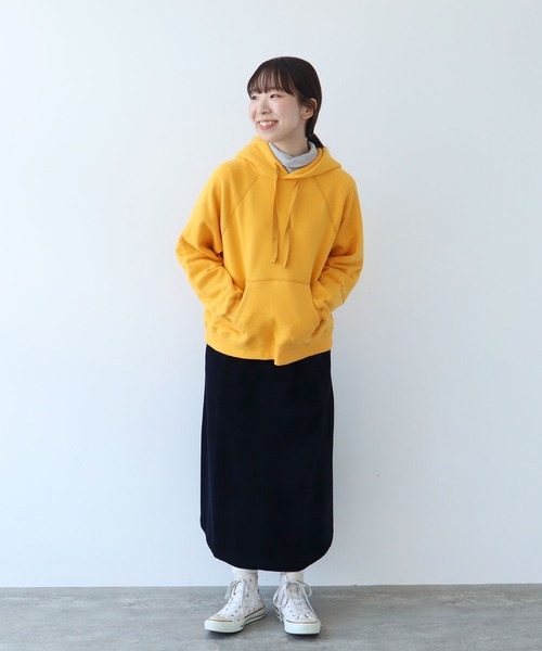 PAR ICI（パーリッシィ）の「リサイクルコットン 裏毛フーディー（パーカー・レディース・アイボリー/イエロー/ネイビー/グレー/サックスブルー/ボルドー・FREE）」の20枚目の写真