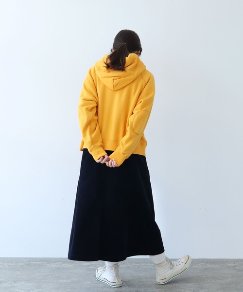 PAR ICI（パーリッシィ）の「リサイクルコットン 裏毛フーディー（パーカー・レディース・アイボリー/イエロー/ネイビー/グレー/サックスブルー/ボルドー・FREE）」の21枚目の写真