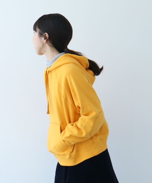 PAR ICI（パーリッシィ）の「リサイクルコットン 裏毛フーディー（パーカー・レディース・アイボリー/イエロー/ネイビー/グレー/サックスブルー/ボルドー・FREE）」の16枚目の写真