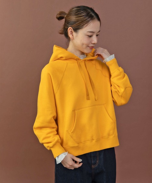 PAR ICI（パーリッシィ）の「リサイクルコットン 裏毛フーディー（パーカー・レディース・アイボリー/イエロー/ネイビー/グレー/サックスブルー/ボルドー・FREE）」の8枚目の写真