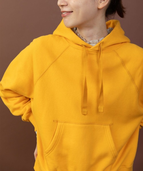 PAR ICI（パーリッシィ）の「リサイクルコットン 裏毛フーディー（パーカー・レディース・アイボリー/イエロー/ネイビー/グレー/サックスブルー/ボルドー・FREE）」の9枚目の写真