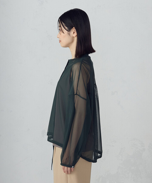 COMME CA ISM(コムサイズム)の「【オンライン・店舗限定】シアーシャツ+タンクトップ(シャツ/ブラウス・レディース・ブラック/ブラウン/グリーン・MEDIUM/LARGE)」の17枚目の写真