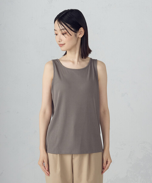 COMME CA ISM(コムサイズム)の「【オンライン・店舗限定】シアーシャツ+タンクトップ(シャツ/ブラウス・レディース・ブラック/ブラウン/グリーン・MEDIUM/LARGE)」の22枚目の写真