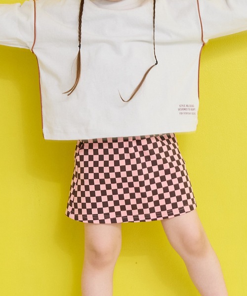 MARKEY'S（マーキーズ）の「ストレッチミニスカート（スカート・キッズ・ブルー系その他/ピンク系その他/ブラウン系その他/ブラック系その他・XS/S/M/L）」の10枚目の写真