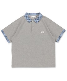 SPINNS | 短丈ポロシャツ/チェック/ワンポイントロゴ/ショート丈(ポロシャツ)
