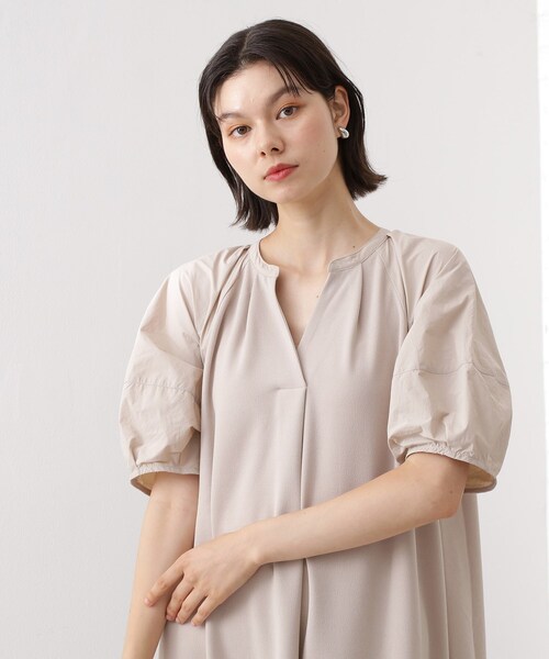 THE SHOP TK (ザ ショップ ティーケー )の「【WEB限定】ドッキングカットソーワンピース【洗える】(ワンピース・レディース・ダークブラウン系8/ライトグレー系8/グリーン系その他6・12)」の16枚目の写真