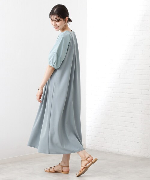 THE SHOP TK (ザ ショップ ティーケー )の「【WEB限定】ドッキングカットソーワンピース【洗える】(ワンピース・レディース・ダークブラウン系8/ライトグレー系8/グリーン系その他6・12)」の19枚目の写真