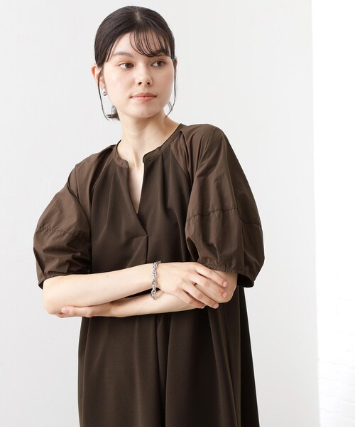 THE SHOP TK (ザ ショップ ティーケー )の「【WEB限定】ドッキングカットソーワンピース【洗える】(ワンピース・レディース・ダークブラウン系8/ライトグレー系8/グリーン系その他6・12)」の18枚目の写真