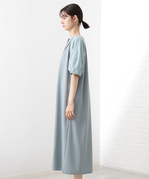 THE SHOP TK (ザ ショップ ティーケー )の「【WEB限定】ドッキングカットソーワンピース【洗える】(ワンピース・レディース・ダークブラウン系8/ライトグレー系8/グリーン系その他6・12)」の6枚目の写真