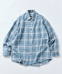 AFFA ブロックネルシャツ レーニン 青 90s FIELD&STREAM ブロックチェック柄 長袖 ネルシャツ 3XL-T