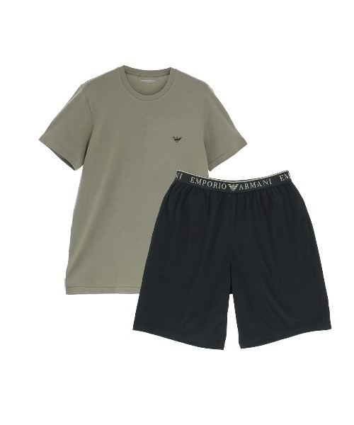 セール】EMPORIO ARMANI ENDURANCE PYJAMAS 半袖ラウンジウェア EU