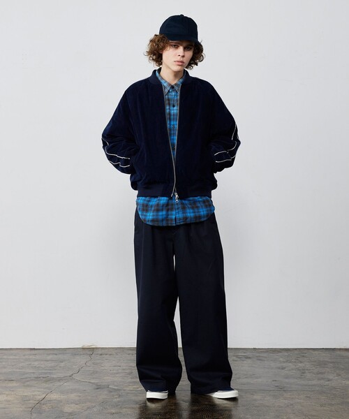 セール】リラックスフィット ベロア スカジャン（ブルゾン）｜BEAMS