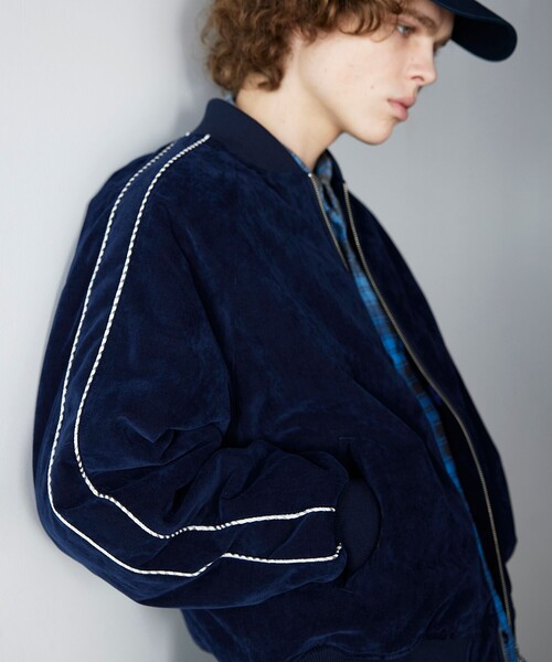 セール】リラックスフィット ベロア スカジャン（ブルゾン）｜BEAMS