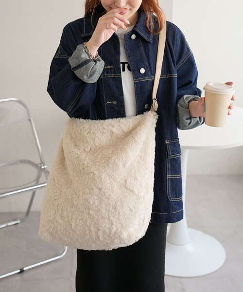 ボアビッグショルダーバッグ（ショルダーバッグ）｜DISCOAT（ディス