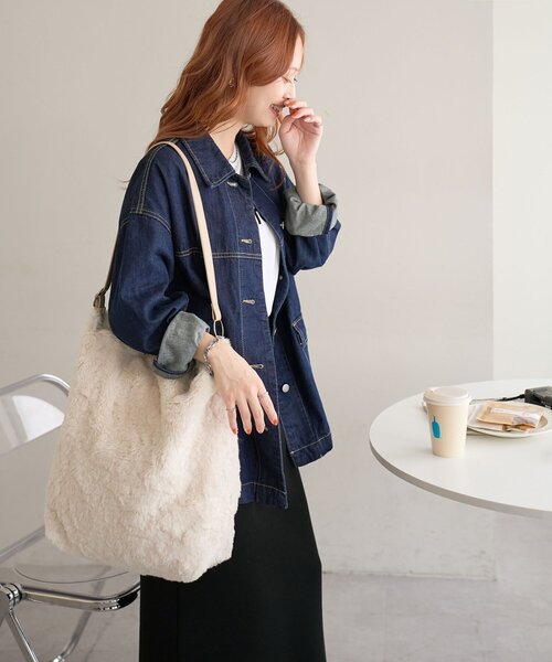 ボアビッグショルダーバッグ（ショルダーバッグ）｜DISCOAT（ディス