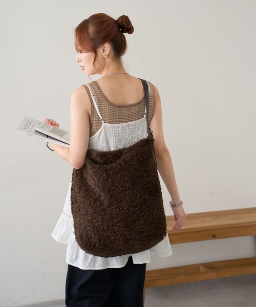 ボアビッグショルダーバッグ（ショルダーバッグ）｜DISCOAT（ディス