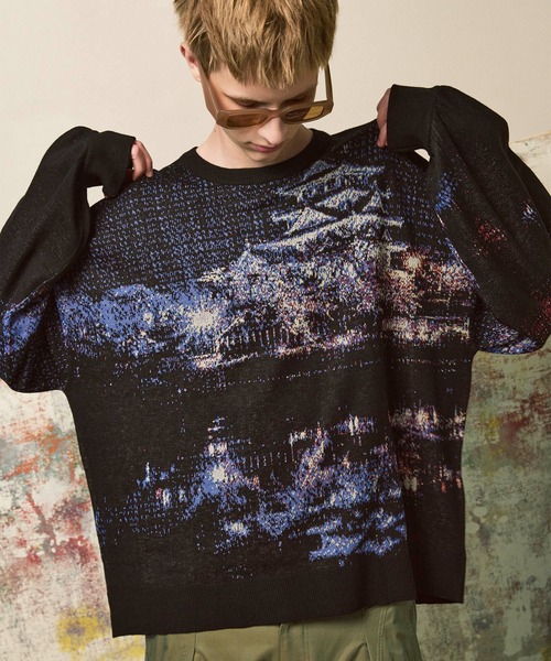 UNISEX》【CITY SERIES】「NAGOYA」Prime-Over Crew Neck Knit