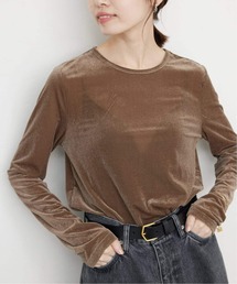 SLOBE IENA | 《追加》ベロアトリコット プルオーバー(Tシャツ/カットソー)