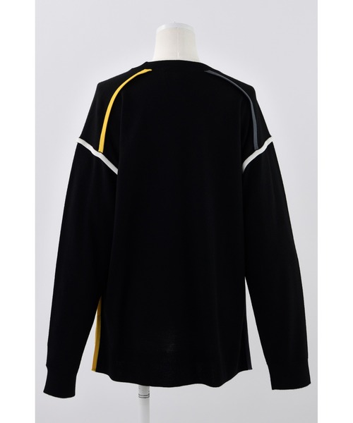 ENFOLD(エンフォルド)の「ニットパイピングプルオーバー(ニット/セーター・レディース・ブラック/ブルー・38)」の7枚目の写真