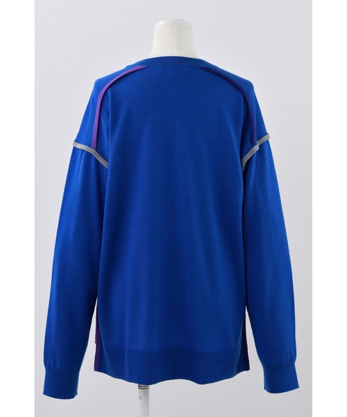 ENFOLD(エンフォルド)の「ニットパイピングプルオーバー(ニット/セーター・レディース・ブラック/ブルー・38)」の4枚目の写真