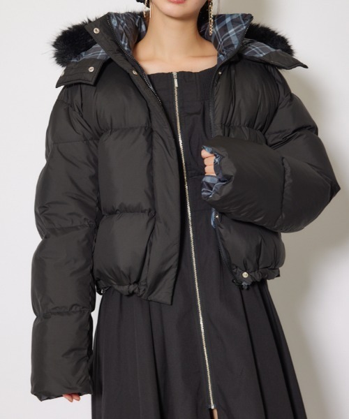 リバーシブルダウンジャケット 秋服 冬服（ダウンジャケット/コート